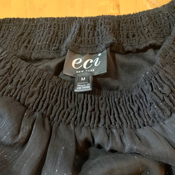 Black Off the Shoulder Cocktail Dress - Picture 4 of 5